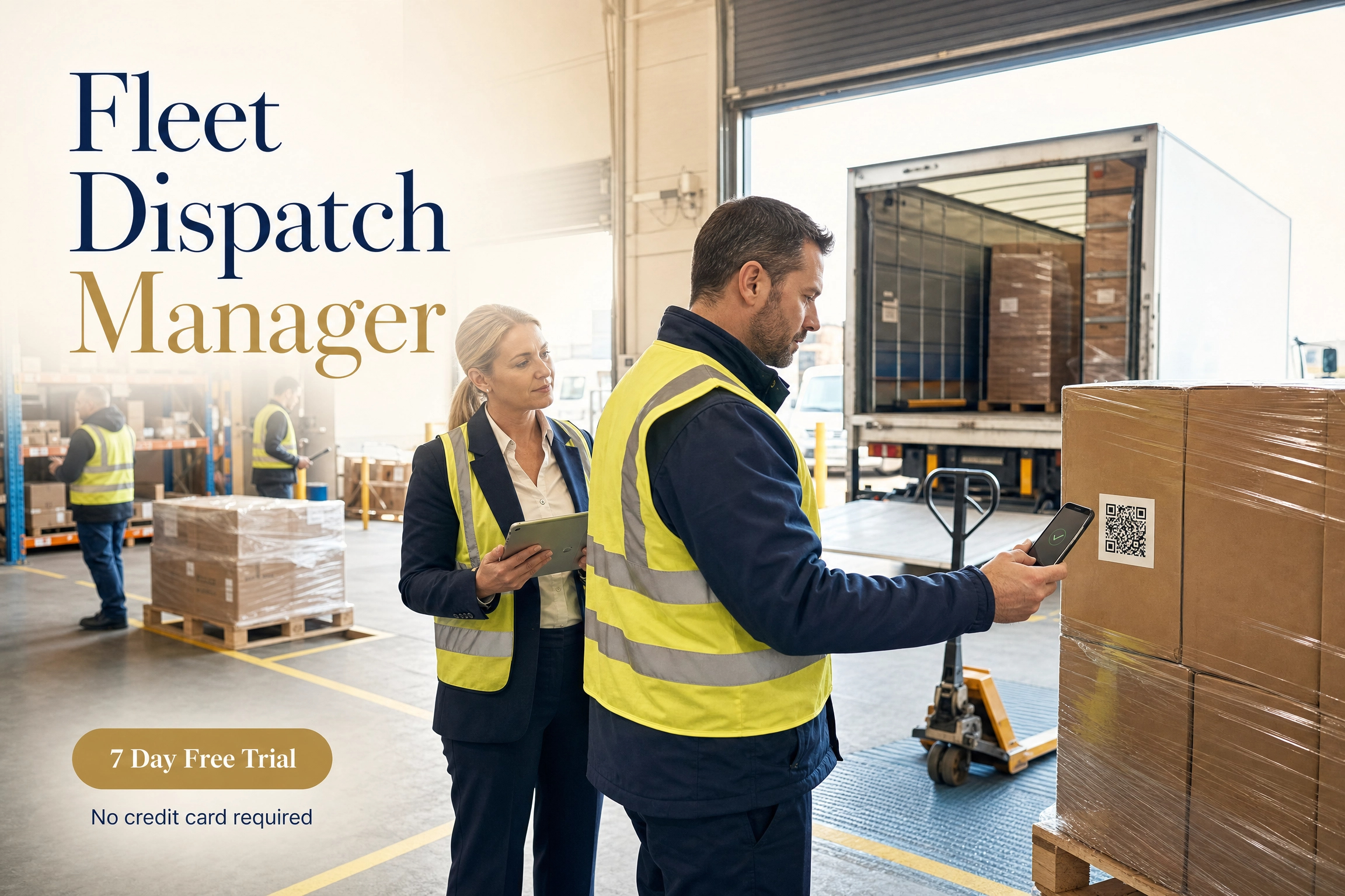 Fleet Dispatch Manager software for creating and tracking delivery dispatches